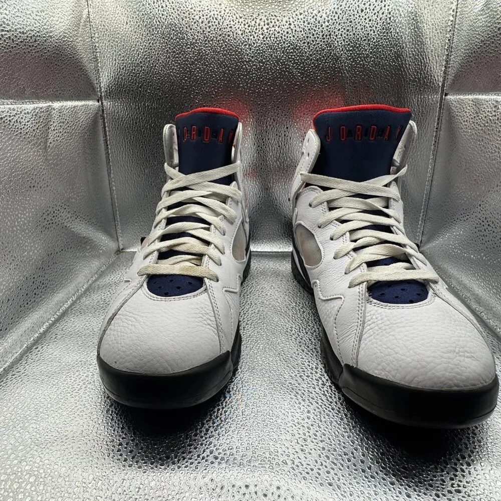Size‎ 10 Air Jordan 7 Retro BCFC Paris Saint-Germain White Mens Shoes CZ0789-105
